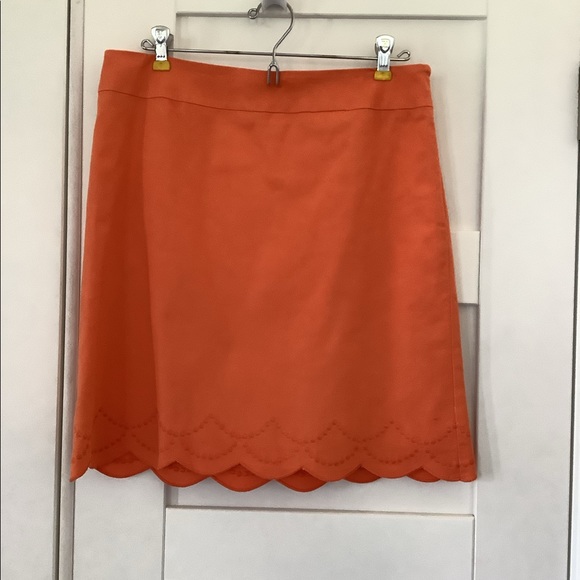 Talbots lined scalloped skirt - Picture 1 of 3